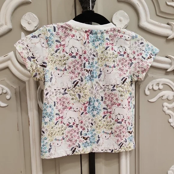 Little Wings Baby Girl 100% Organic Cotton T-Shirt Size 6 Months - Picture 3 of 4